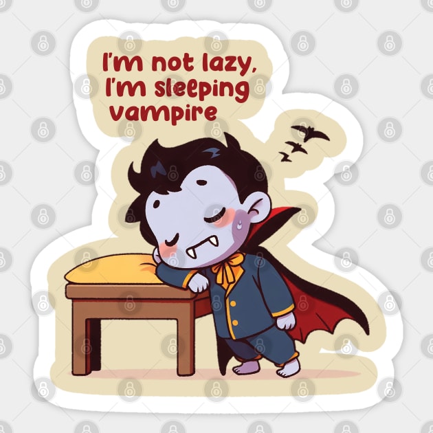 I'm not lazy Sticker by Trendsdk